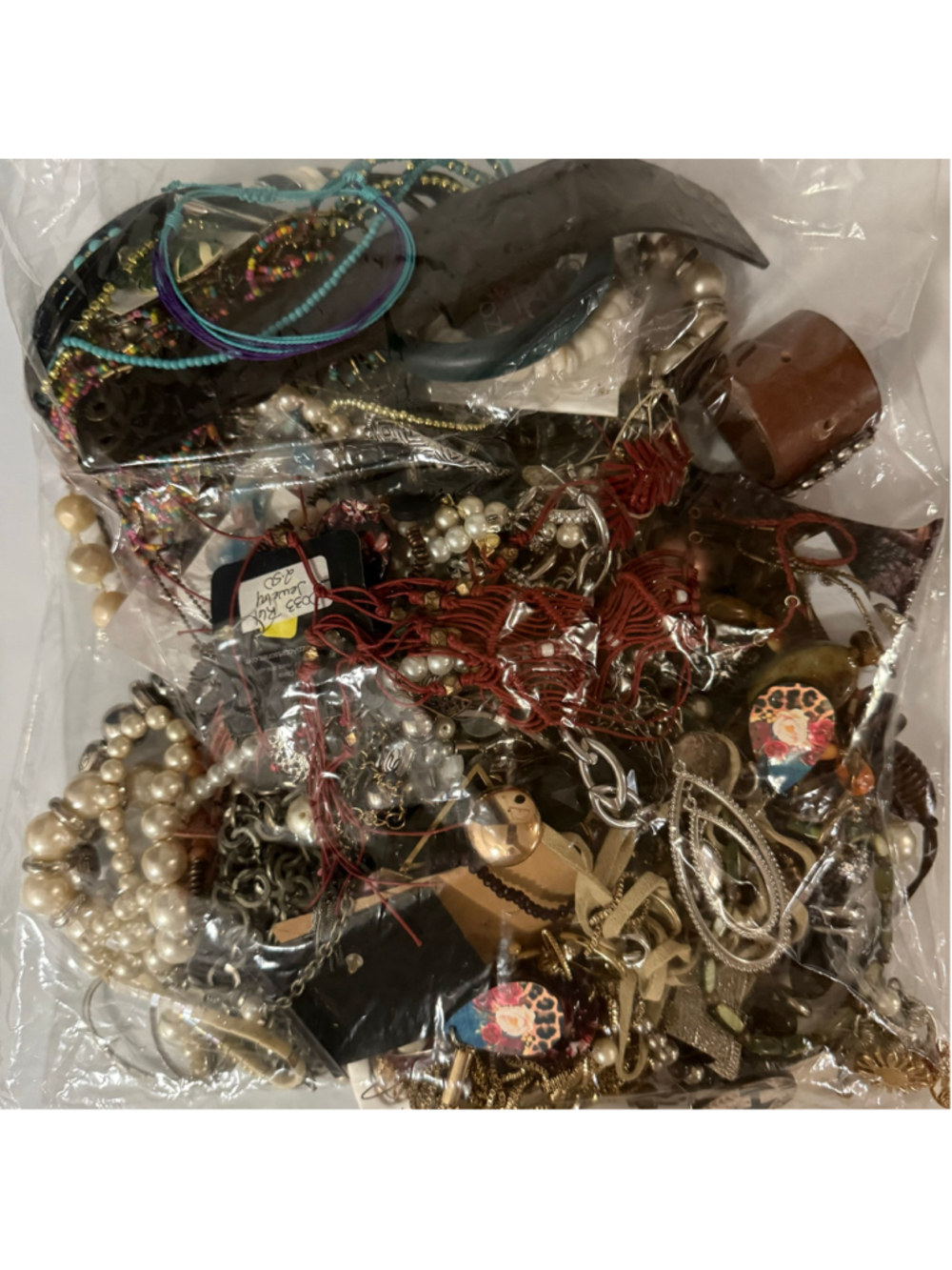 4+ LB Mixed Jewelry Lot – Wearable, Broken, New & Vintage – Jewelry Grab Bag #3